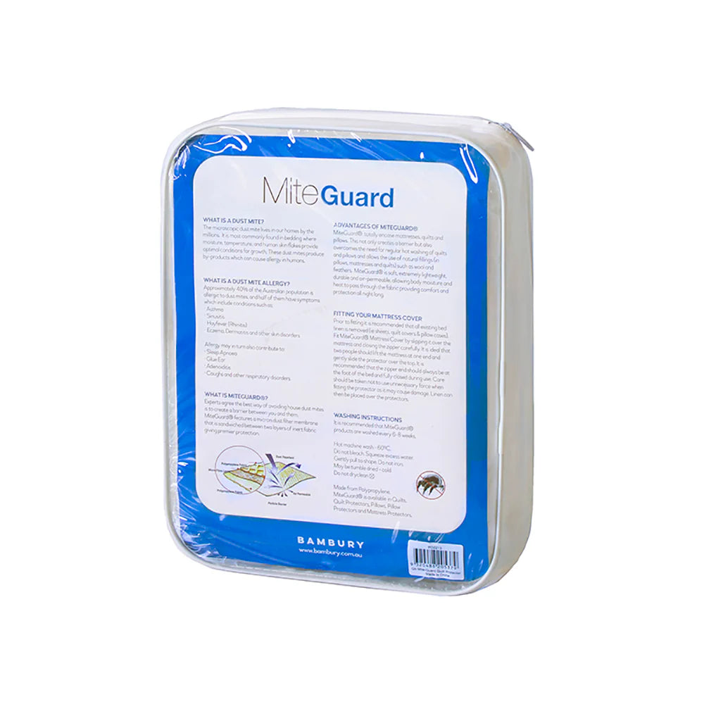 Sizes available mattress protector – Bassinette, Cot, Single, Extra‑Long Single, King Single, Double, Queen, King. 